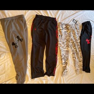 4 Pairs of Under Armour Boys Youth XL Pants